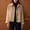 F-169Khaki, variant on ZHOGXU Women's Coat Long Sleeve Lapel Solid Color Button Comfortable Stylish Jacket For Casual Daily Wear Khaki L