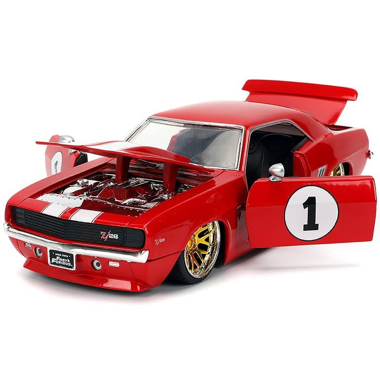 Jada Toys, Die-Cast Model Car, 1:24 1969 Chevy Camaro, Fast