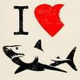 thumbnail image 3 of CafePress - I Love Sharks T Shirt - Men's Classic Graphic T-Shirt, 3 of 4