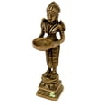 thumbnail image 4 of Ashopi Decor Deep Laxmi Pair Made Of Metal Unique For Decor And Temple Brass (Pack of 2) Table Diya Set (Black Antique), 4 of 6