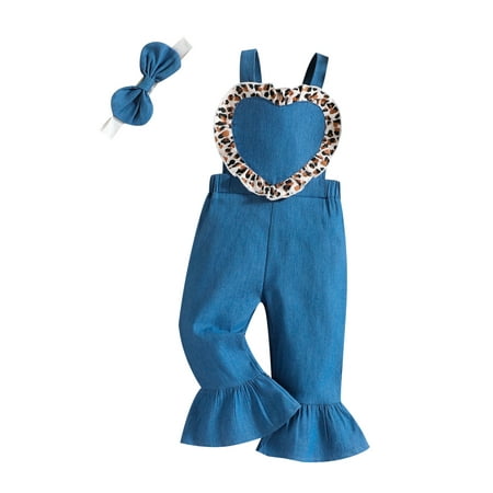 

Ma&Baby Toddler Baby Girls Valentine s Day Outfits Romper Polka Dot Heart Shape Jumpsuit