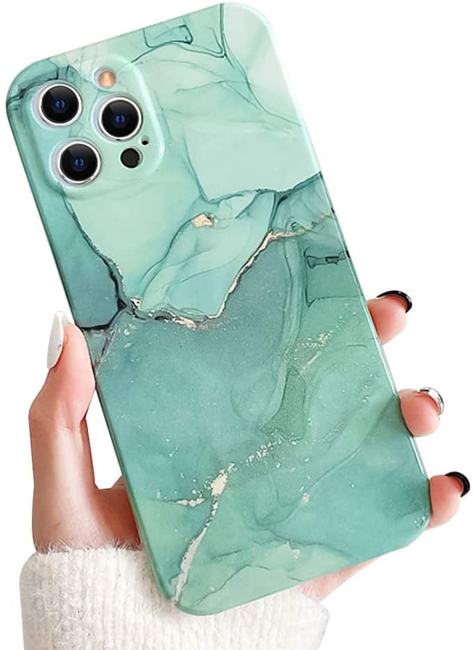 Saytay Compatible With Iphone 12 Pro Max Case Cute Glitter Marble Pattern Design Case For Girls And Boys Anti Yellow Soft Tpu Slim Shockproof Case For Iphone 12 Pro Max Walmart Com