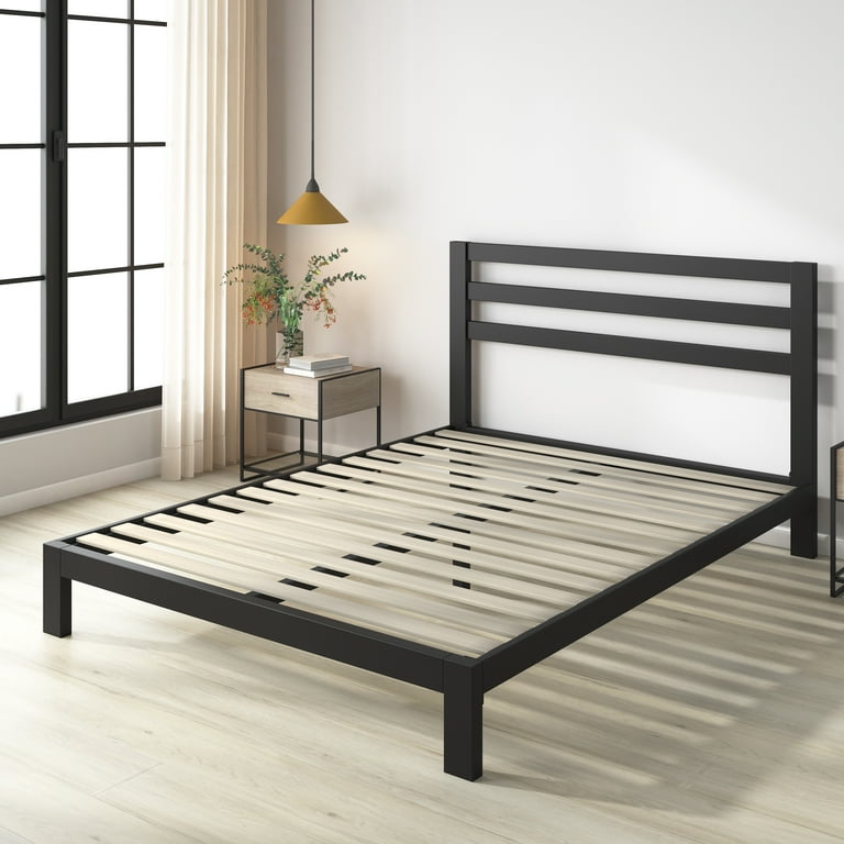 Zinus arnav modern studio 36 inch black on sale metal platform bed with headboard