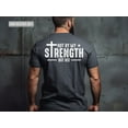 thumbnail image 2 of Mens Christian Shirt, Not My Strength Bible Verse Shirt Christian Clothing Shirt, Gift for Men, Religious Shirts Christianity Gift for Him, 2 of 4
