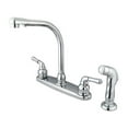 thumbnail image 1 of Kingston Brass GKB751SP Robinet de Cuisine Magellan à Économie d'Eau avec Pulvérisateur Latéral Assorti, Chrome, 1 of 1