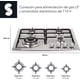thumbnail image 2 of Parrilla De Gas 4 Quemadores De Acero Inoxidable Estufa Compatible Con Gas LP Empotrable o De Sobreponer Encendido Electronico Parrilla Electrica De Estructura Metalica (4 Quemadores), 2 of 9