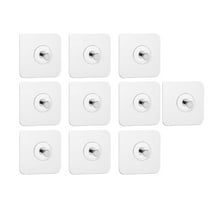 Adhesive Hooks, Picture Hangers, No Drill Wall Hooks for Photos Posters Paintings, Self-Adhesive Heavy Duty Stainless Steel Hardware Hanger for Bathroom Kitchen