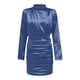thumbnail image 4 of Vestido de manga larga ajustado sexy de color sólido plisado de moda para mujer Fridja  NMB712, 4 of 5