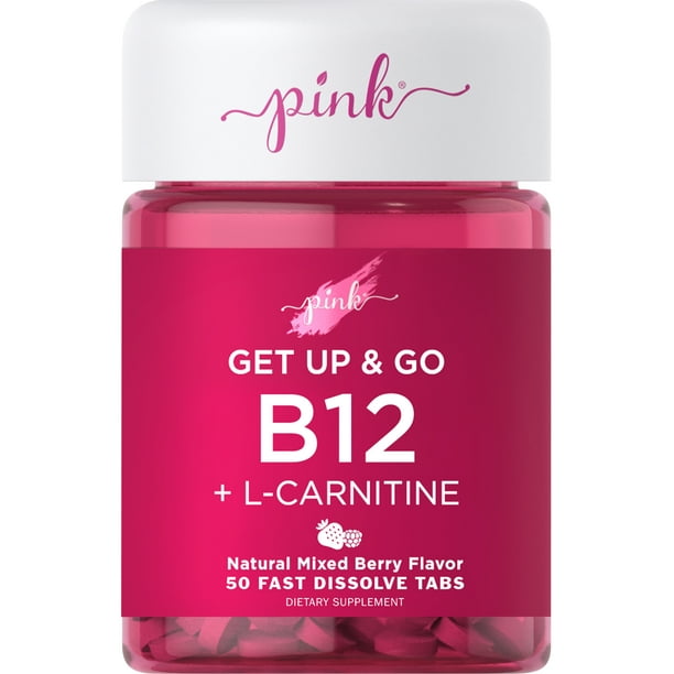 Pink B12 Vitamins 5000mcg 50 Fast Dissolve Tablets Vegan, NonGMO