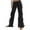 Black, variant on XFLWAM Women's High Waist Cargo Pants Casual Wide Leg Straight Pants Combat Trouser with Multi-Pockets Khaki S