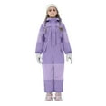 thumbnail image 4 of PINQI Girls One Piece Snowsuits Winter Waterproof Insulated Snowboard Snow Suits Teen Kids Padded Windproof Ski Bib Overall, 4 of 9