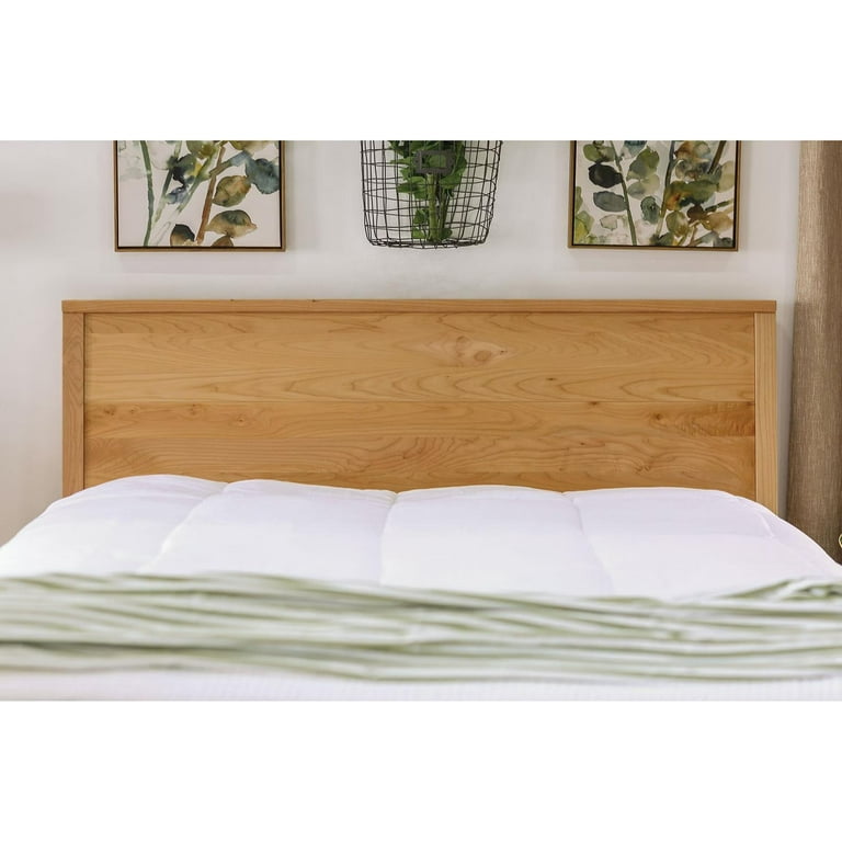 Modern Light Oak Solid Wood Queen Bedroom Set 3pcs FOA FOA7602 Willamette