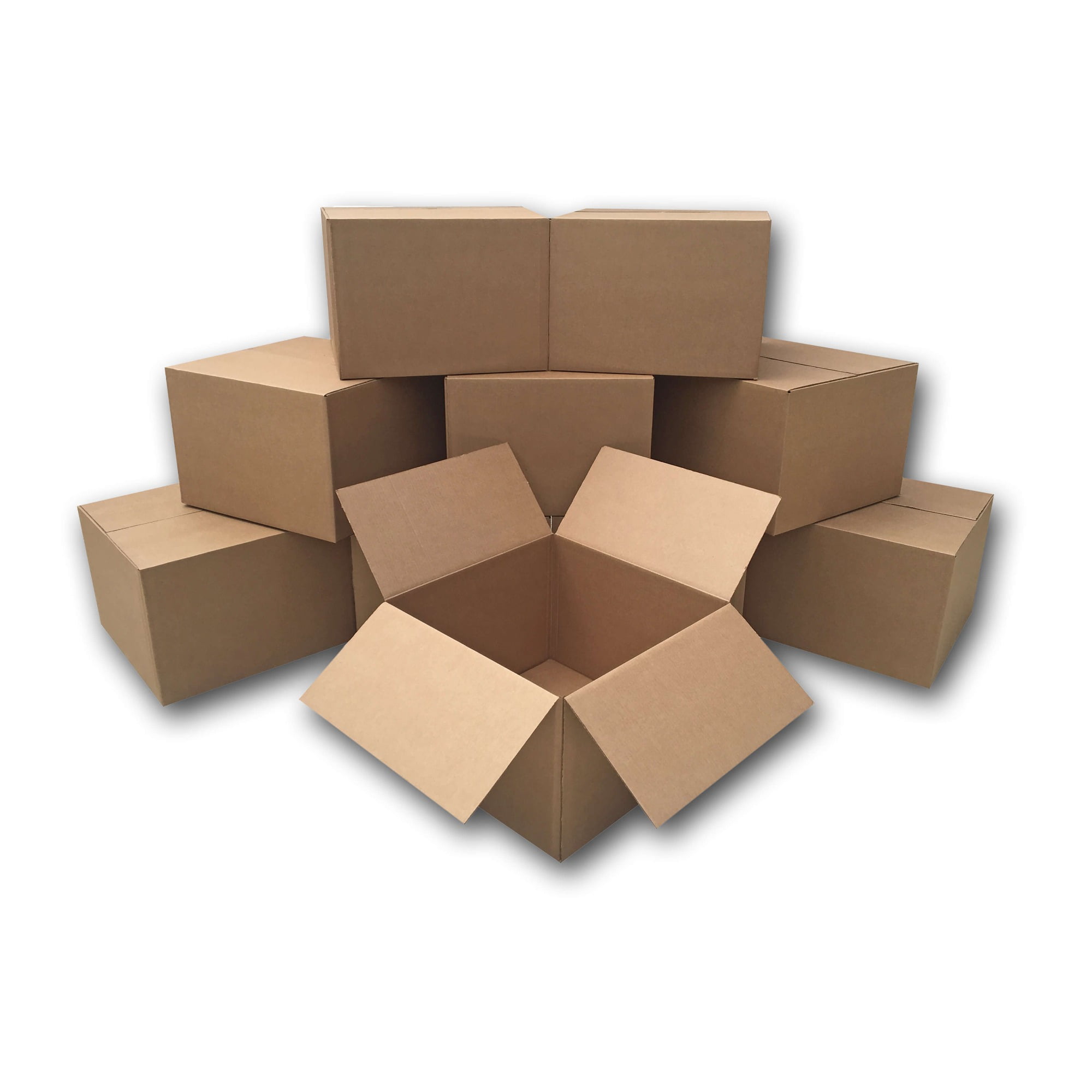 10 Extra Large Cardboard Storage Boxes Packing Double Walled Cut Out Handles 