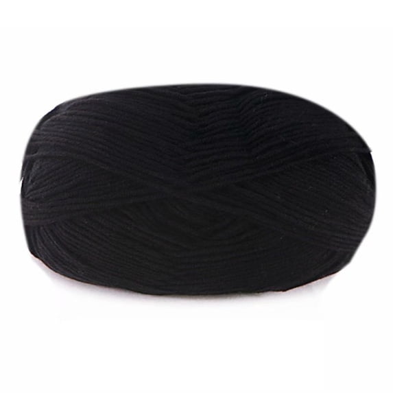 SANAG Crochet Yarn Sweater Scarf Gloves Toys Bundle Crafts Gifts Threads Durable Skeins Set Arts 4-Ply for Knitters Beginners Parties 21black