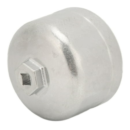 

2024 86mm/3.39in Oil Filter Wrench Socket Cap Sliver Heavy Duty Stainless Steel Removal Tool