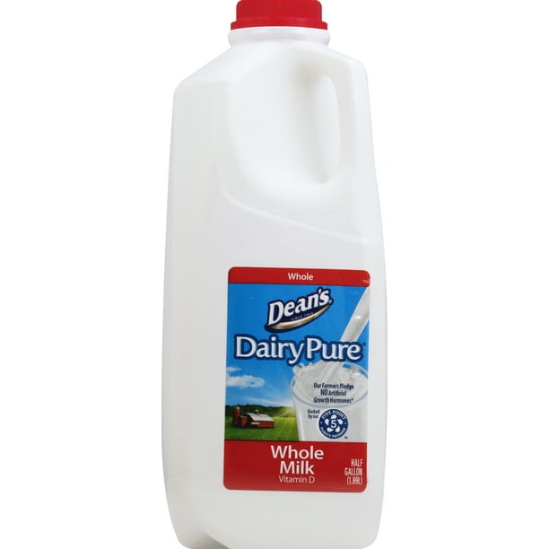 Dairy Pure Whole Milk Half Gallon Walmart Com Walmart Com