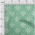 thumbnail image 2 of oneOone Viscose Jersey Green Fabric Floral Craft Projects Decor Fabric Printed By The Yard 60 Inch Wide, 2 of 6