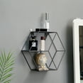 thumbnail image 3 of Luoshdecor Hexagonal Shelves Set Wall Mounted ,Iron Modern Metal Wall Shelf 3 Layer, for Living Room, Bedroom, Bathroom, Office, Kitchen, 3 of 6