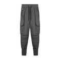 thumbnail image 3 of Havenre Mens Cargo Jogger Pants Lightweight Slim Fit Basic Workout Track Pants Athletic Gym Running Sweatpants with Multi-Pockets Dark Gray XXL, 3 of 3