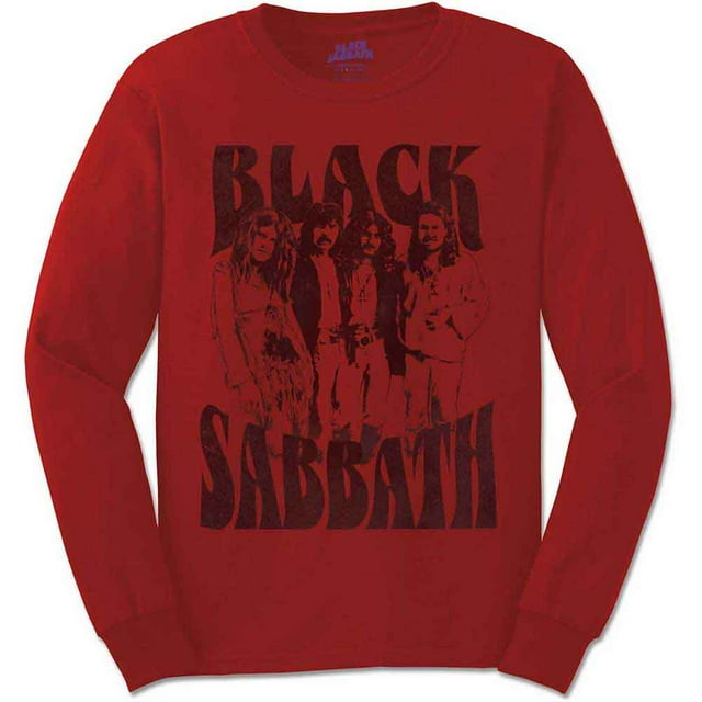 T-Shirt Unisexe à Manches Longues Black Sabbath Groupe et Logo