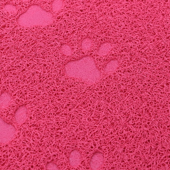 LOLIPPYY Rosy Pet Cat Litter Mat with Dirt-Grabbing PVC Plastic Design, Easy to Clean and Protects Floors from