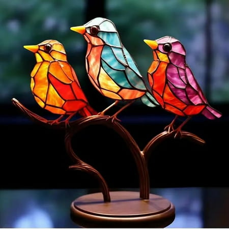 

Daughter Ornament Bird Watching Ornaments Home Decoration Ornaments Hundred Flowers Bird Watching Pendant Bird Watching Series Metal Home Decoration
