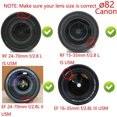 thumbnail image 3 of [Lot de 2] Capuchon d'Objectif de Caméra pour Canon EOS R5 R6 RP avec Objectif RF 24-70mm RF 15-35mm, pour Nikon Z50 Z6II avec Nikkor Z 24-70mm, 3 of 5