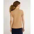 thumbnail image 2 of Time and Tru Women's Short Sleeve Mock Neck, Sizes S-XXXL, 2 of 8