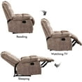 thumbnail image 6 of CANMOV Fabric Recliner, Camel, 6 of 6