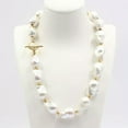 thumbnail image 5 of K-KED Cultured White Keshi Baroque Pearl Necklace Bracelet Earrings Sets For Women-earrings, 5 of 9