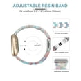 thumbnail image 2 of Wearlizer Resin Band Compatible with Fitbit Versa 4/Fitbit Versa 3/Fitbit Sense/Sense 2 Bands for Women, Fashion Lightweight Wristband with Buckle for Sense/Versa 3, 2 of 6