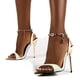 thumbnail image 4 of Zapatos de mujer Sandalias puntiagudas de color caramelo Moda Tacones altos Cadena de metal Zapatos grandes Wmkox8yii hfjk4554, 4 of 5