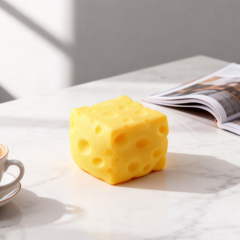 Cheese Block Squishy Stress Relief Toys - Slow Rising Squeezy