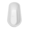 thumbnail image 4 of Soho 72 Inch Freestanding Bathtub in White with Shiny White Drain and Overflow Trim, 4 of 5