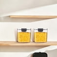thumbnail image 4 of Kitchen Airtight Storage Canisters Set of 3 for Flour Sugar Spices, Stackable Food Storage Containers with Lids Keep Ingredients Fresh for Pantry Organization, Storage Box *1 + Seasoning Spoon *1, 4 of 8