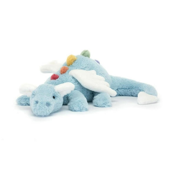Large Size Plush Sky Flying Dragon Toy Rainbow Lazy Snow Dragon Doll Gift Fun Soft Stuffed Animal Pillow Toy For Kids Adults
