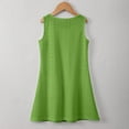 thumbnail image 5 of WOYY Big Girls Eyelet Sundress Solid Summer Casual Tank Dress with Pocket, Sizes 3-14, 5 of 5