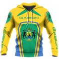thumbnail image 3 of Sudadera con capucha con estampado 3D de la bandera de Gabón para hombre, ropa de moda, sudaderas con capucha, jerseys con emblema nacional, camisetas de manga larga para niños, 3 of 5