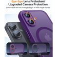 thumbnail image 3 of Magnetic Case for iPhone 16 Pro Max with Full Camera Protection [Compatible with Magsafe] [Translucent Matte] Protective Phone Case, Hot Pink, 3 of 5