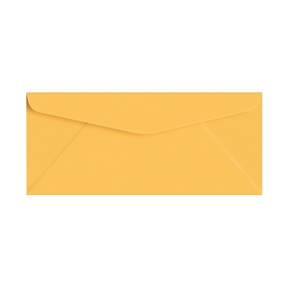 No Pack of 25 4 1/8 x 9 1/2 Blank Letter 10 Bright Orange Colored Envelopes 