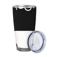 thumbnail image 2 of Cauagu Cat Meow Pattern 20oz Tumbler,Stainless Steel Vacuum Insulated Tumbler with Lid Insulated Coffee Mug Thermal Cup with Splash Proof Sliding Lid-Straw Two-piece Set, 2 of 8