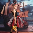 thumbnail image 2 of 2023 Nuevo disfraz de pirata para niña, disfraz de Halloween, disfraces de cosplay para fiesta infantil, vestido de tutú de malla para niña pirata, 2 of 5
