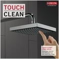 thumbnail image 7 of Delta 52841-BL 1.75 GPM Universal 8" Wide Single Function Shower Head - Black, 7 of 7