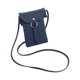 thumbnail image 1 of Bolso universal de piel sintética para teléfono móvil, bandolera, cartera, funda con correa para el cuello (azul), 1 of 4