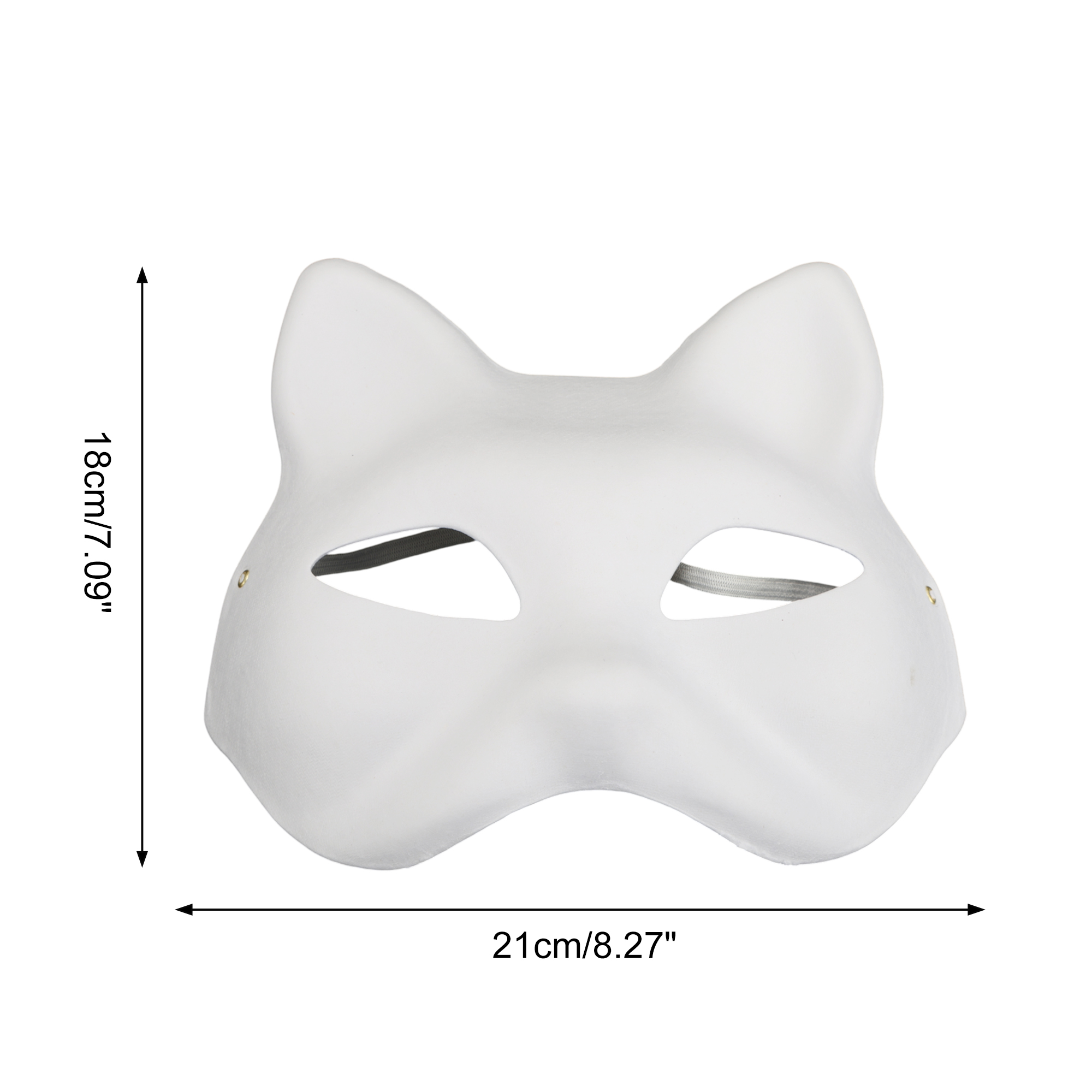 Unique Bargains 1 Pack Elegant Hand-Painted Party Mask White Pattern 16