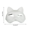 thumbnail image 2 of Unique Bargains 1 Pc Cat Face Party Mask White Pulp, 2 of 5