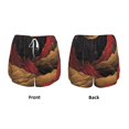 thumbnail image 3 of Xecao Lunar Mountains Golden Rivers for Double-layer Running Short for Women, Perfect for Gym, Tennis, and More, Featuring a Convenient Pocket-XX-Large, 3 of 7