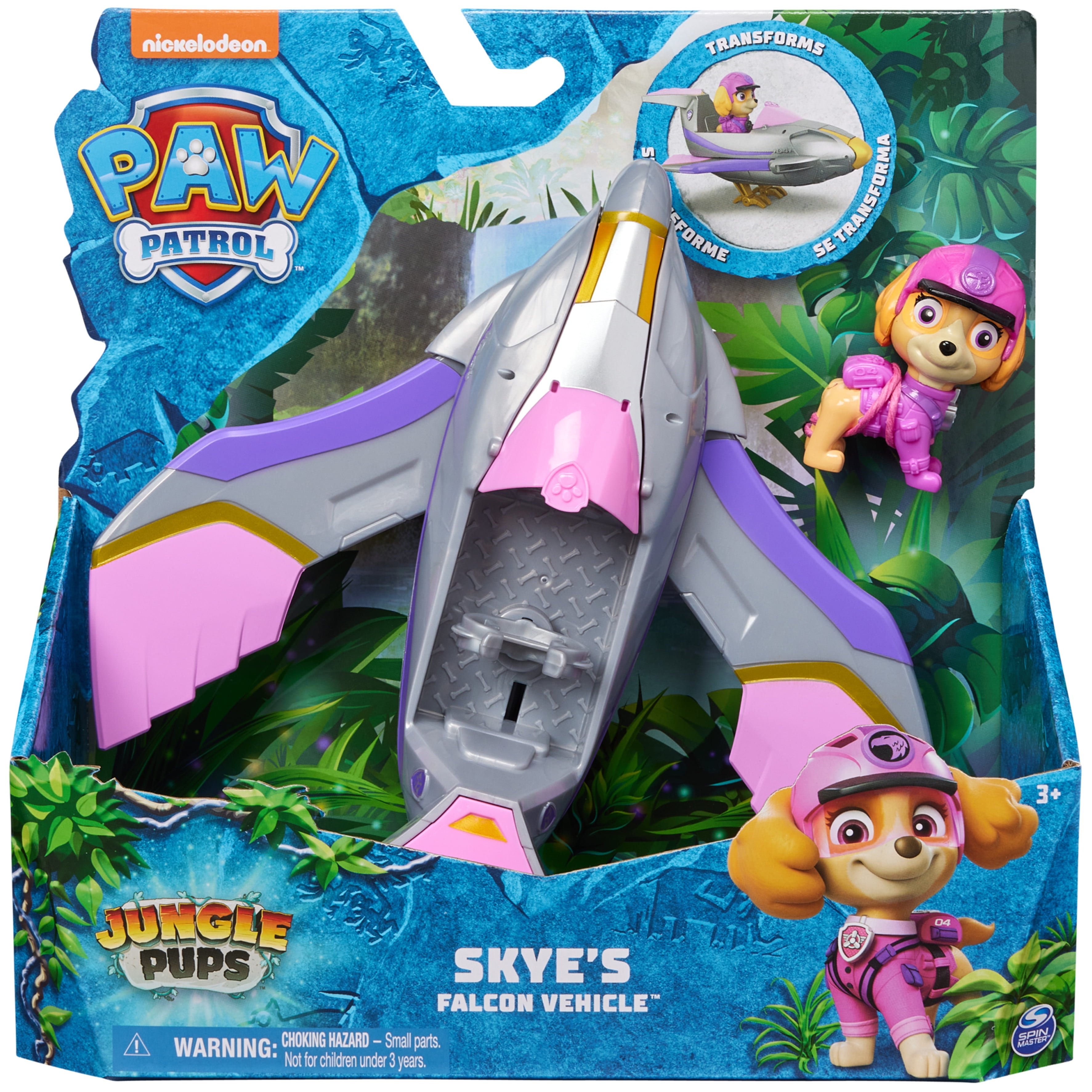 PAW Patrol Jungle Pups, Skye Falcon Vehicle with Figure