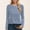 Blue, variant on Womens Summer Tops Long Sleeve Striped Printed T-Shirt Crew Neck Cute Basic Y2K Fall Fashion Blouses 2025