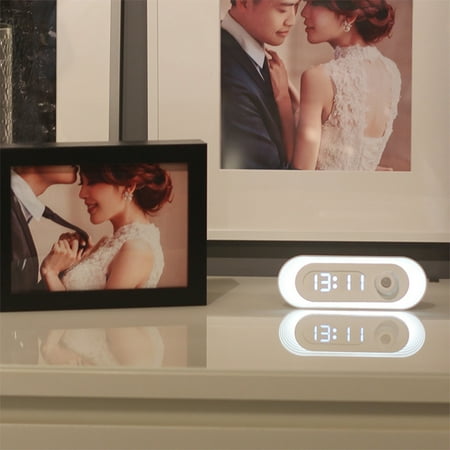 

EGYMEN LED Induction Light with Time Display and Human Body Sensing Technology - Wireless Energy-Saving Night Light for Home and Office Use
